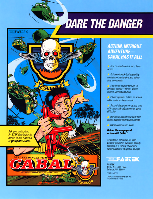 Cabal (bootleg of Joystick version) Game Cover